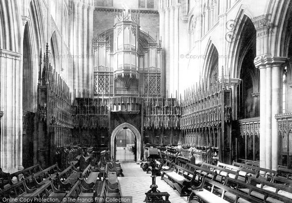 Photo of Ripon, The Cathedral, Choir West c.1885