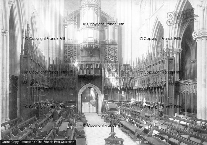 Photo of Ripon, The Cathedral,  Choir West c.1885