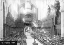 The Cathedral,  Choir West c.1885, Ripon