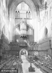 The Cathedral, Choir West c.1885, Ripon