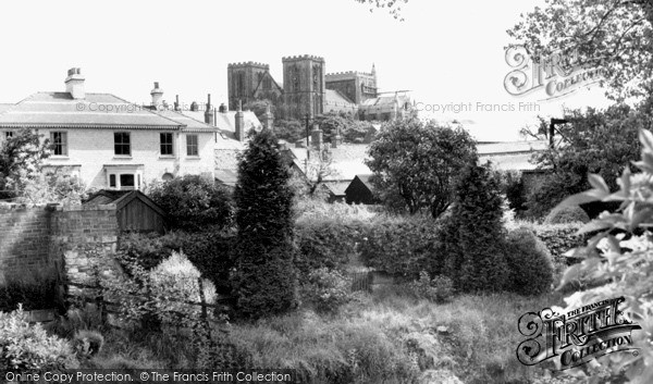 Photo of Ripon, The Cathedral From Barefoot Street c.1960