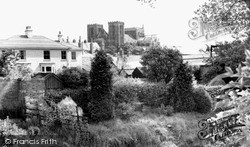 The Cathedral From Barefoot Street c.1960, Ripon