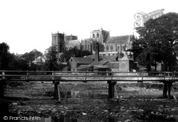 The Cathedral From The River c.1885, Ripon