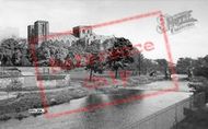 The Cathedral From The River c.1955, Ripon