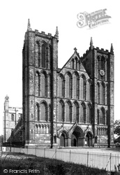The Cathedral, North West c.1885, Ripon