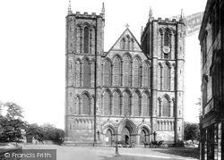 The Cathedral, West Front 1895, Ripon