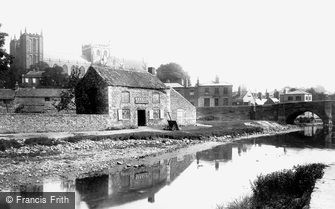 Ripon, the Minster and the Bridge c1885