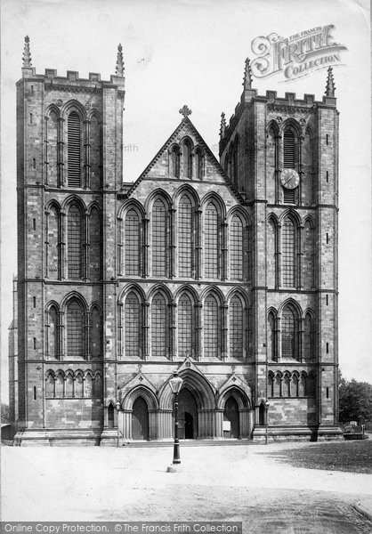 Photo of Ripon, The Minster, West Front 1886