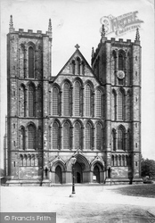 The Minster, West Front 1886, Ripon