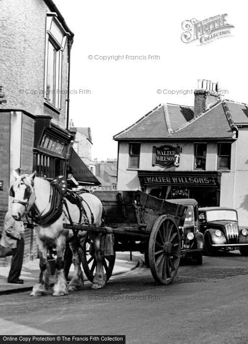 Photo of Ripon, The Old Market Place, A Horse Cart c.1950