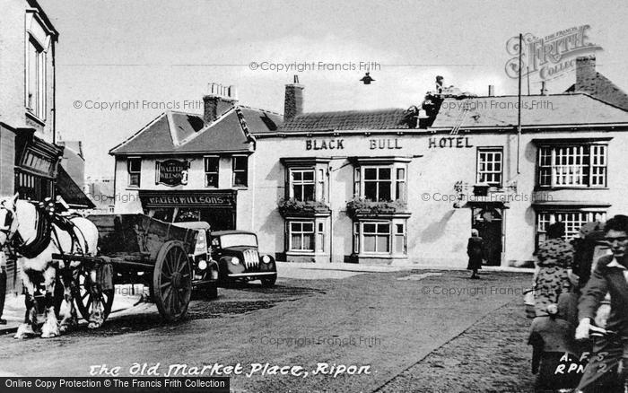 Photo of Ripon, The Old Market Place c.1950