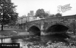 The River And Bridge c.1960, Ripon