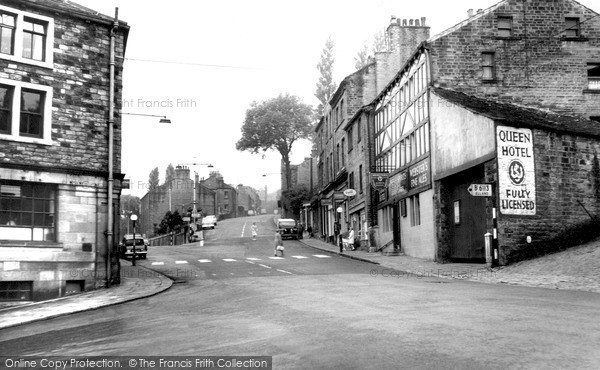 Photo of Ripponden, Fork Roads And The Queen Hotel 1962