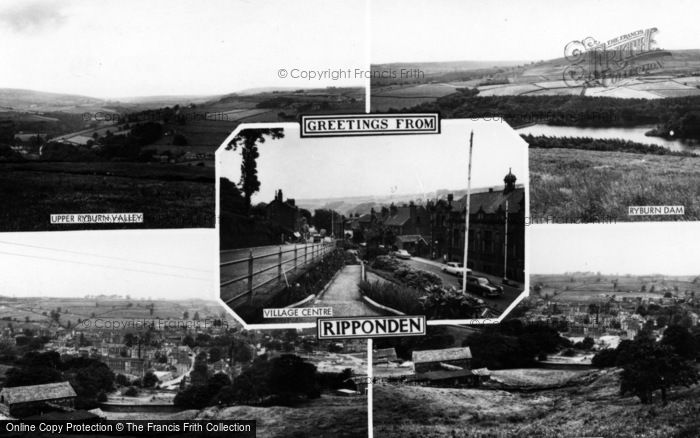 Photo of Ripponden, Greetings From Ripponden Composite c.1965