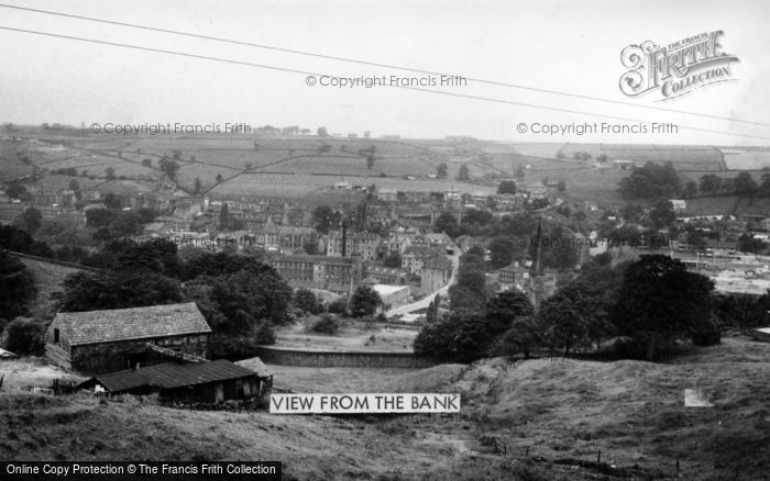 Photo of Ripponden, View From The Bank c.1965