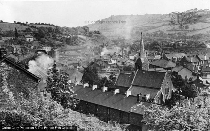 Photo of Risca, General View c.1955