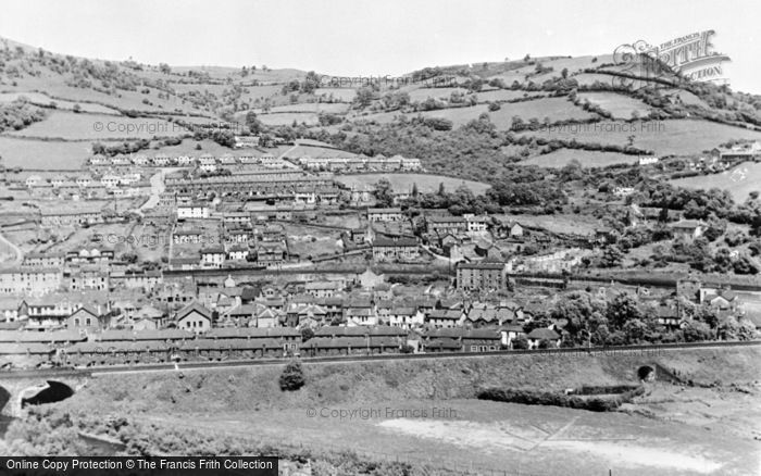 Photo of Risca, View From Machen Mountain c.1955