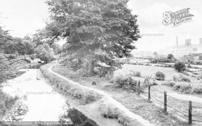 Photo of Risca, View From The Canal c.1955