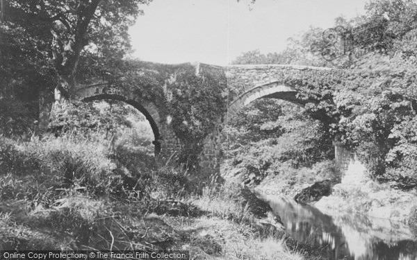 Photo of River Dart, Holne Bridge 1890