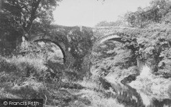 Holne Bridge 1890, River Dart