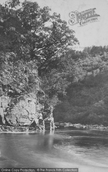 Photo of River Dart, Lover's Leap 1890