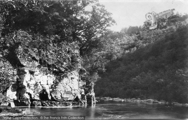 Photo of River Dart, Upper Dart, Lover's Leap 1890