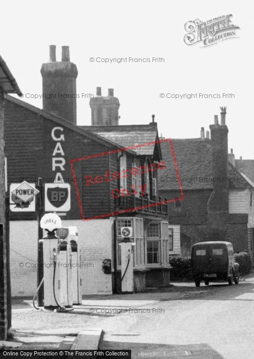 Photo of Robertsbridge, Filling Station c.1955