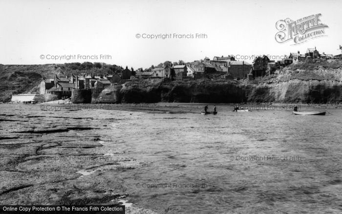 Photo of Robin Hood's Bay, Cliffs At Low Tide c.1965