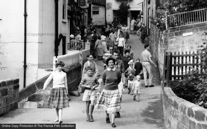 Photo of Robin Hood's Bay, Holidaymakers c.1960
