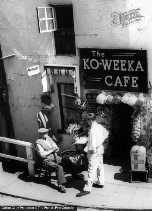 Photo of Robin Hood's Bay, New Road, Ko Weeka Cafe c.1965