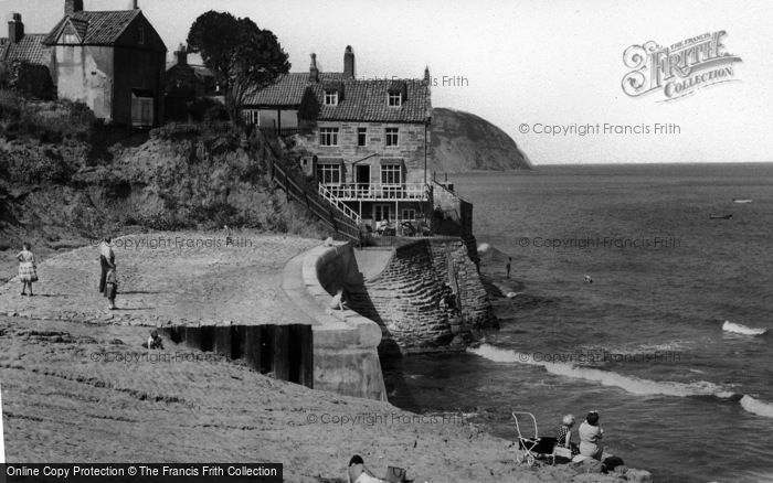 Photo of Robin Hood's Bay, Sea Wall c.1955