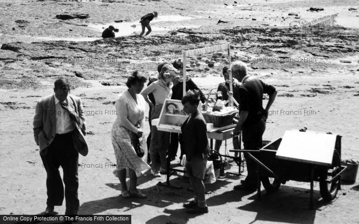 Photo of Robin Hood's Bay, Stall On The Beach c.1955