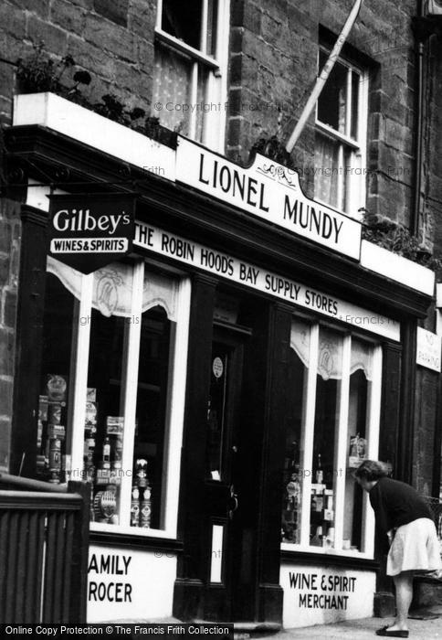 Photo of Robin Hood's Bay, Supply Stores, New Road c.1955