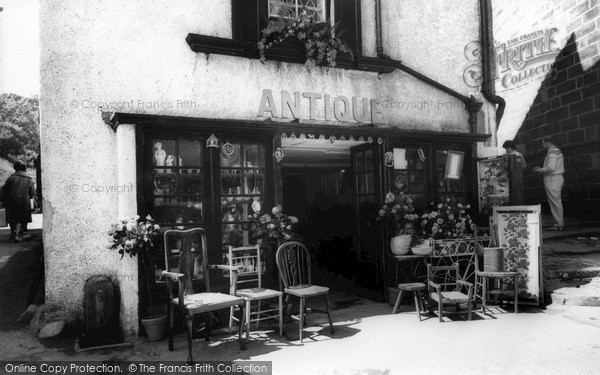 Photo of Robin Hood's Bay, the Antique Shop c1965