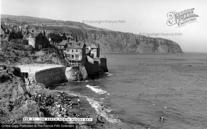 Photo of Robin Hood's Bay, The Beach c.1955