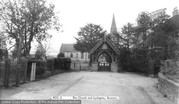 Photo of Rocester, St Michael's Church And Lychgate c.1965