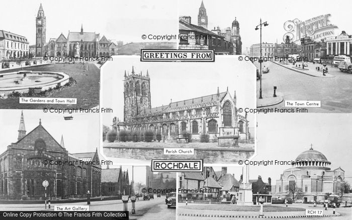 Photo Of Rochdale, Composite C.1955 - Francis Frith