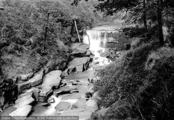 Photo of Rochdale, Healey Dell Waterfall 1895