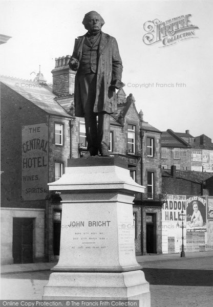 Photo of Rochdale, John Bright Statue 1892