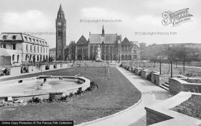 Photo of Rochdale, The Gardens And Town Hall c.1955