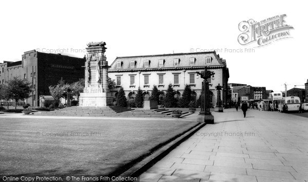 Photo of Rochdale, The Memorial And The Post Office c.1965