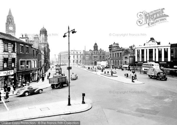 Photo of Rochdale, The Town Centre c.1955