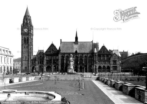 Photo of Rochdale, The Town Hall And Memorial Gardens c.1955