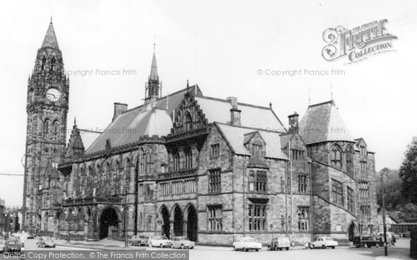 Photo of Rochdale, Town Hall From South West c.1965
