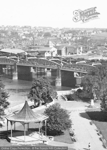 Photo of Rochester, Bandstand And Bridge c.1955