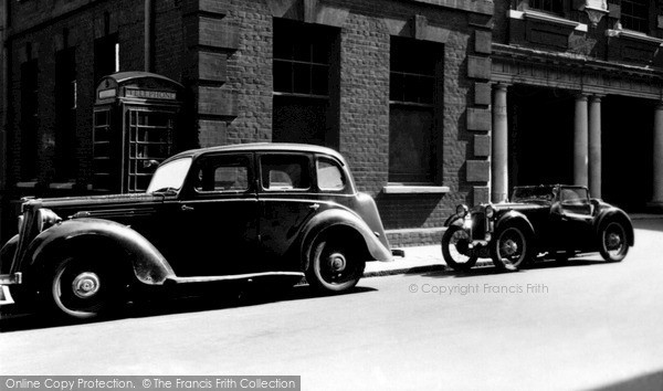 Photo of Rochester, Cars Outside The Guildhall c.1955