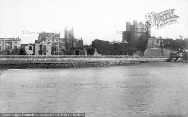 Photo of Rochester, Castle From Strood 1889