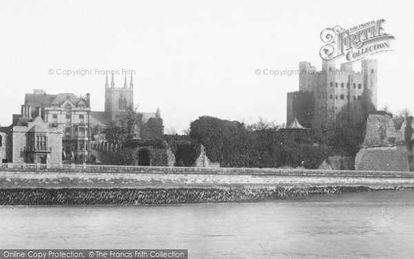 Photo of Rochester, Castle From Strood 1889