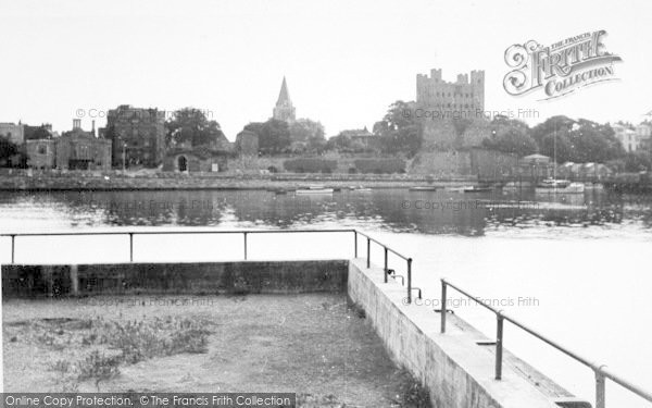 Photo of Rochester, Castle From Strood c.1955