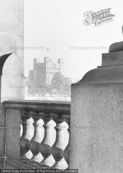 Photo of Rochester, Castle, From The Bridge c.1955